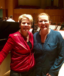 Cano with Baltimore Symphony music director Marin Alsop