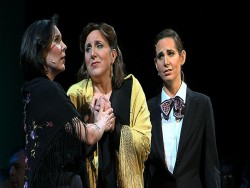 Kelley O'Connor as Federico Garcia Lorca, Dawn Upshaw as Margarita Xirgu and Jessica Rivera as Nuria.