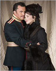 Anna (Kelly Kaduce) with her lover, Vronsky (Robert Gierlach).