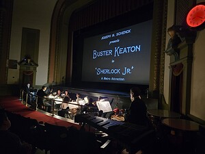 Rick Benjamin leads his reconstruction of the original score to Buster Keaton's "Sherlock Jr."