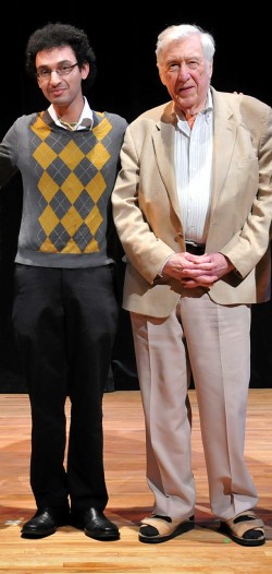 Composers Mohammed Fairouz and Gunther Schuller (L to R)