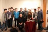 Bramwell with students at Langley Fine Arts School, BC